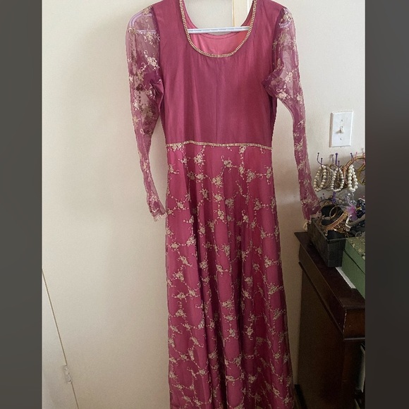 Mauve pink Indian/Pakistani dress - Picture 1 of 2